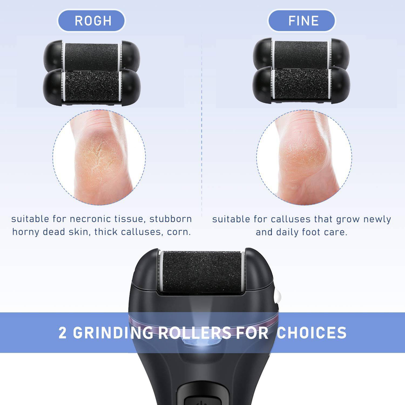 Electric Remover for Feet with Rechargeable Waterproof Professional Pedicure Kit Foot Care Tools Wet Dry Foot File For Dead Skin Cracked Heel Hand_voghion.com