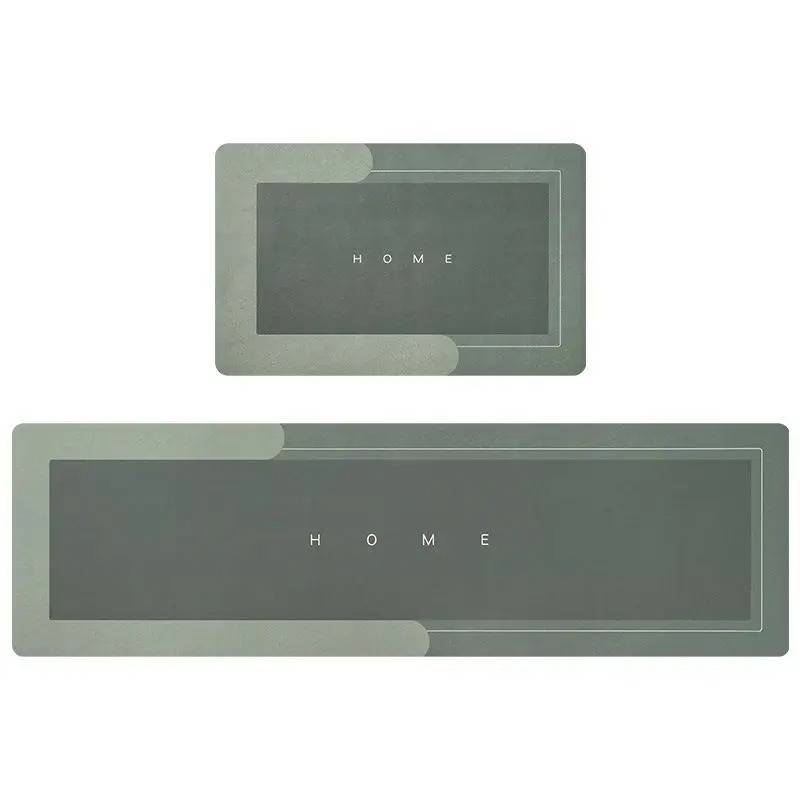 Teppich 1 STÜCK Home Kitchen Mat Stripe Wasserabsorbierende Ölabsorbierende rutschfeste Fußmatte Schneidbare Türöffnung Wohnzimmer Maschinenwaschbar_voghion.com