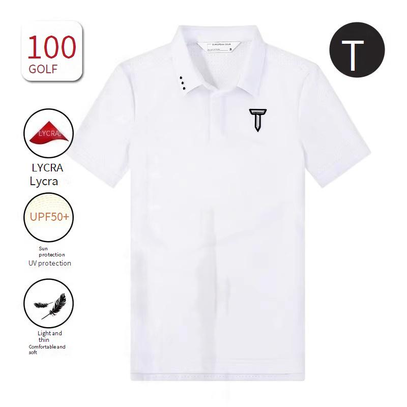 Men's Clothing Tour Golf Clothing Summer Men's Sweat Wicking Breathable GOLO Jersey Short Sleeved Polo Shirt_voghion.com