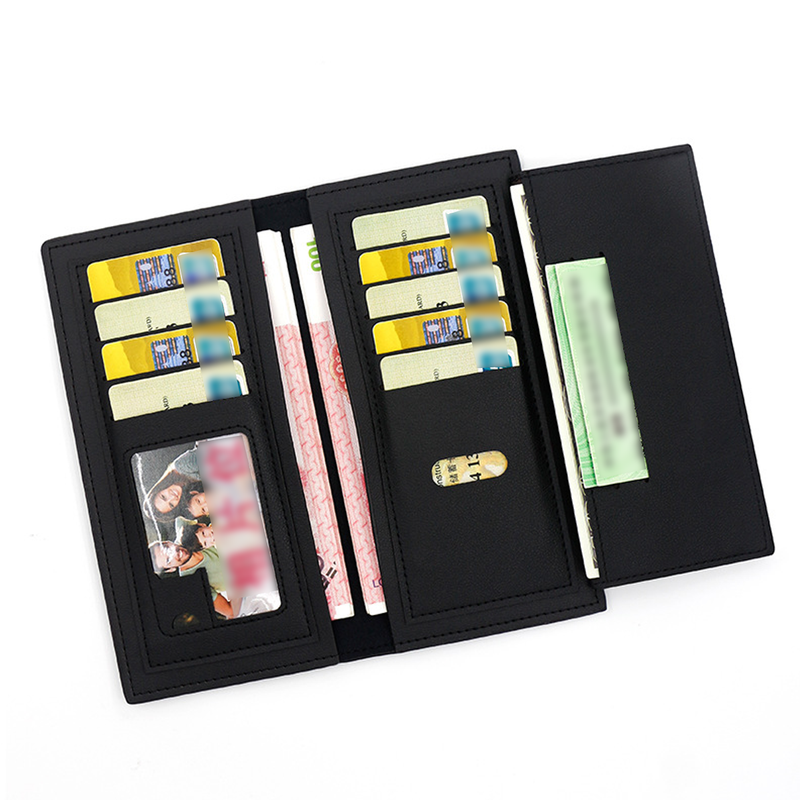 Brieftaschen-Kartenetuis Herrenbrieftasche mit großem Fassungsvermögen und mehreren Kartenfächern, doppelte Farbanpassung, 30 % Rabatt auf lange Herrenbrieftaschen_voghion.com