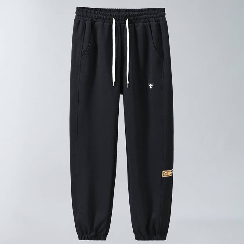 "Men's Oversized Jogger Pants Cotton Blend Elastic Waist Casual Streetwear Sweatpants For Big & Tall Comfortable Loungewear"_voghion.com