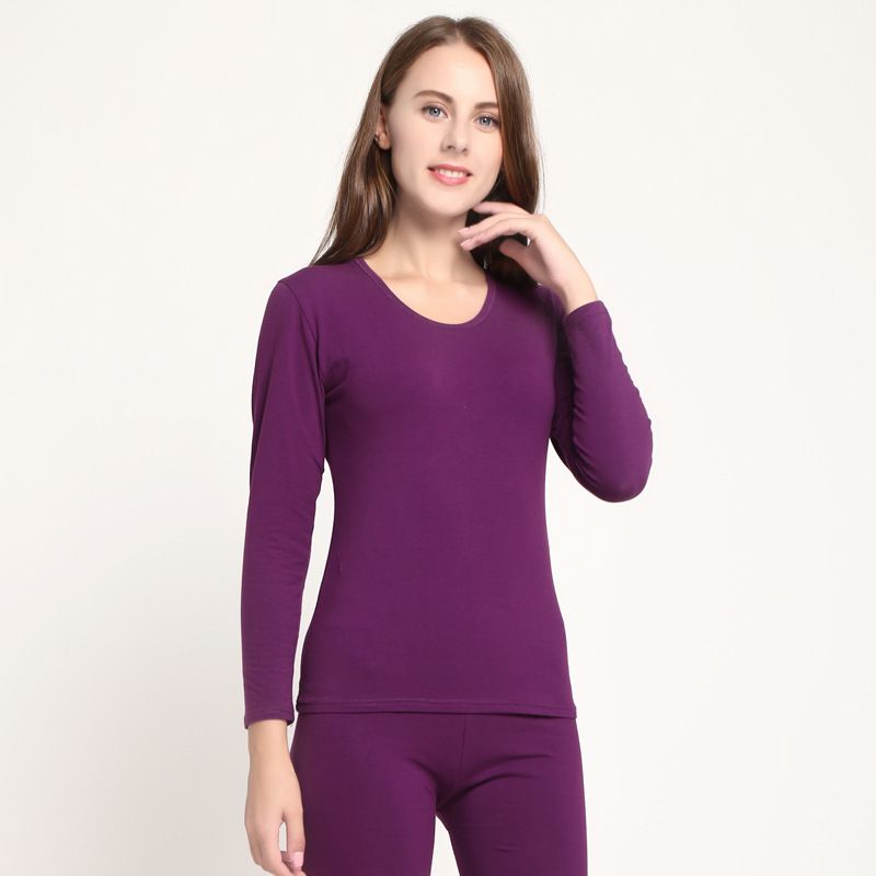 Ensemble de sous-vêtements thermiques en coton lycra pour hommes et femmes - Couche de base douce, respirante et extensible pour un confort tout au long de la journée_voghion.com