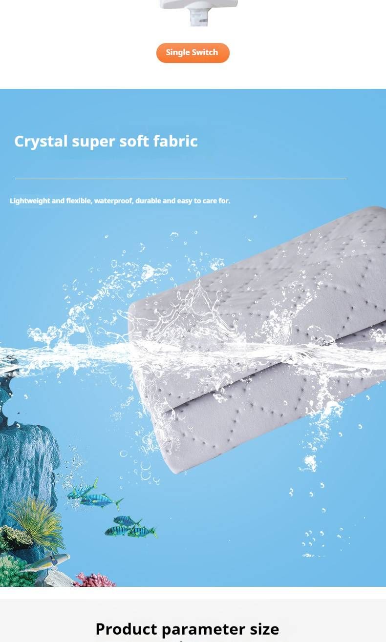 Couverture chauffante double pour camions, camping-cars et voitures (surface en flanelle, réglages haut/bas, commande unique, protection contre la surchauffe)_voghion.com