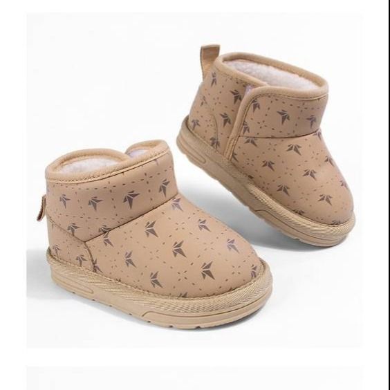 Kids' Winter Boots – Fleece-Lined, Cute Printed, Slip-Resistant TPR Sole (Sizes 20-26)_voghion.com