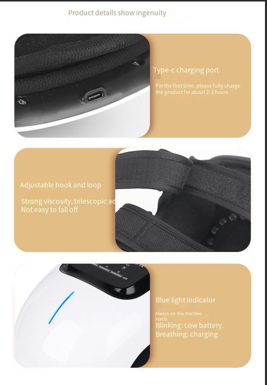 Cuscinetti riscaldanti intelligenti per il commercio estero transfrontaliero, articolazione elettrica per gambe, temperatura costante a infrarossi, impacco caldo per ginocchia_voghion.com