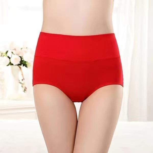 2025e Women's High Waist Antibacterial Seamless Panties For Young Women, Hip Lift, Tummy Control, Breathable Plus Size Cotton_voghion.com