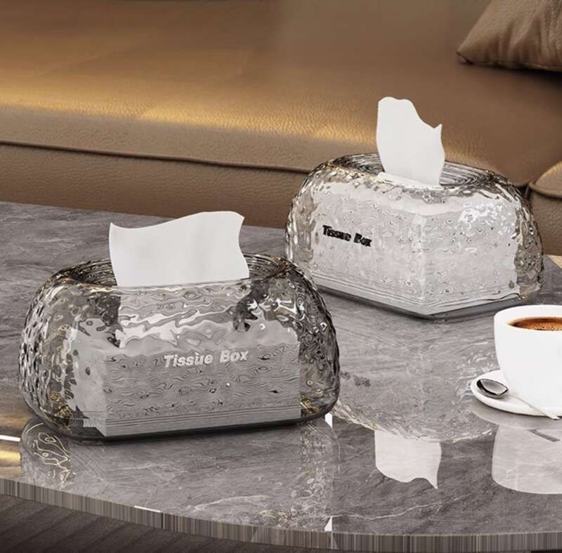 Caixa de guardanapos de tecido de estilo luxuoso e leve para sala de estar, caixa de papel de mesa criativa para pia de quarto de alta qualidade_voghion.com