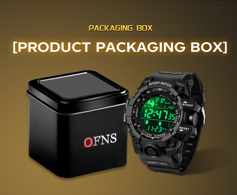 Orologio digitale impermeabile da uomo e da donna con retroilluminazione a LED, sveglia, cronometro, datario, orologio sportivo leggero per l'uso quotidiano_voghion.com