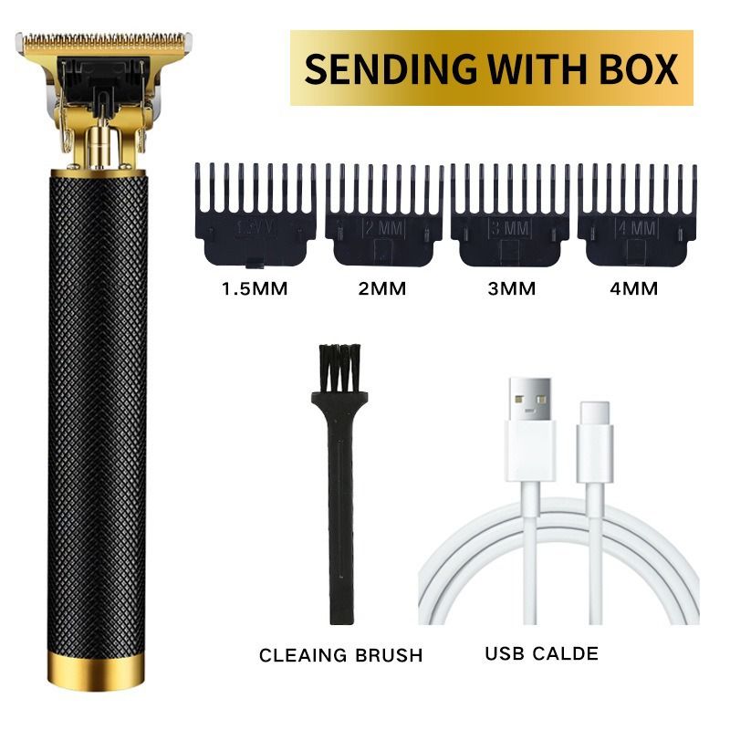 Professional Barber Clipper For Men - USB Rechargeable Hair Trimmer With Titanium Alloy Blade, Cordless Hair Cutting Machine For Beard & Head Shaving_voghion.com