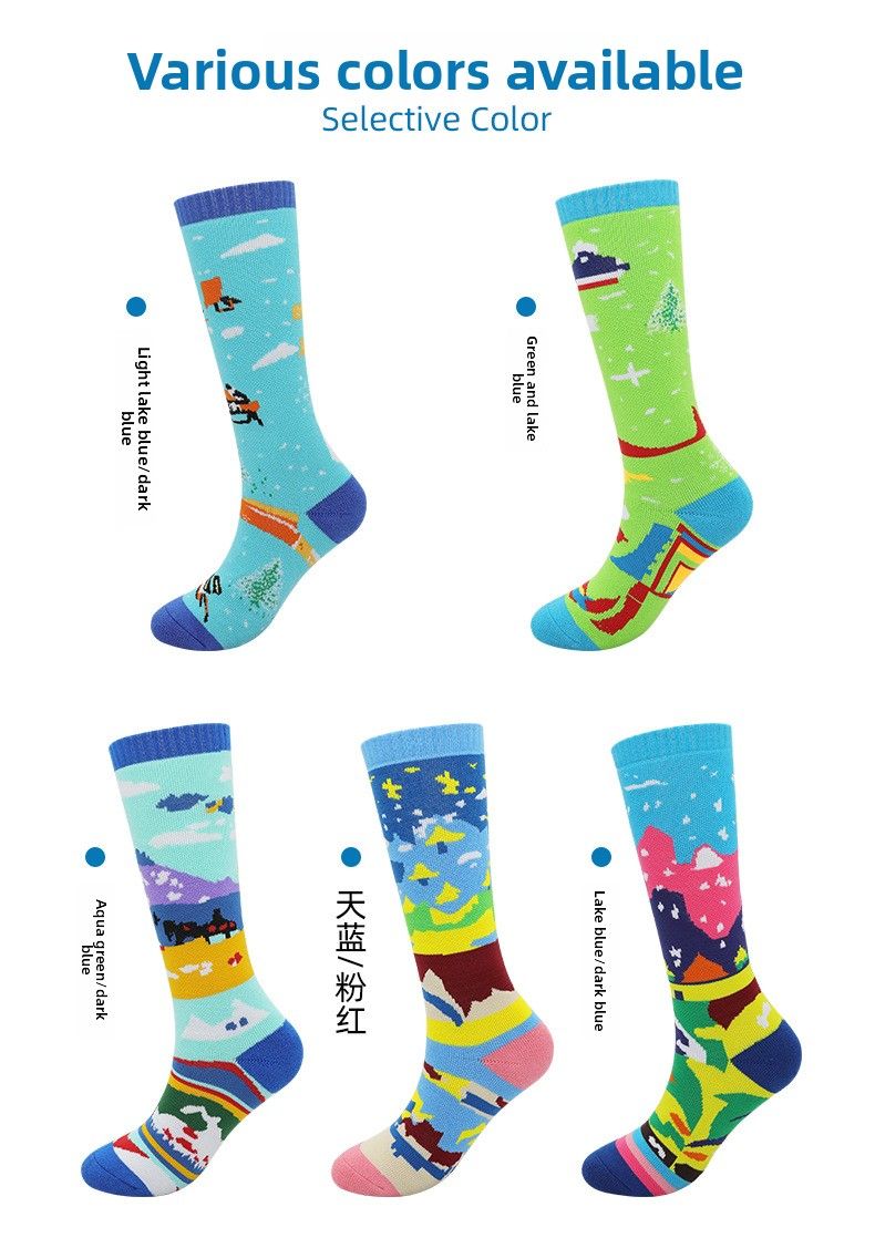 Winter Kinderski Jeugd Lange Tube Verdikte Warme Grote Kinderhanddoek Professionele Sport Sneeuwsokken_voghion.com