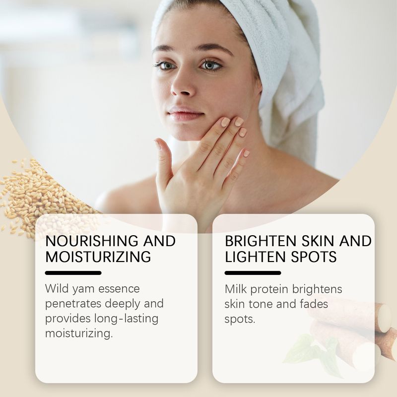 EELHOE Yam Cremă hidratantă reparatoare, îngrijire a pielii hidratantă și hidratantă, antirid, estompare pete, cremă de îngrijire revigorantă_voghion.com