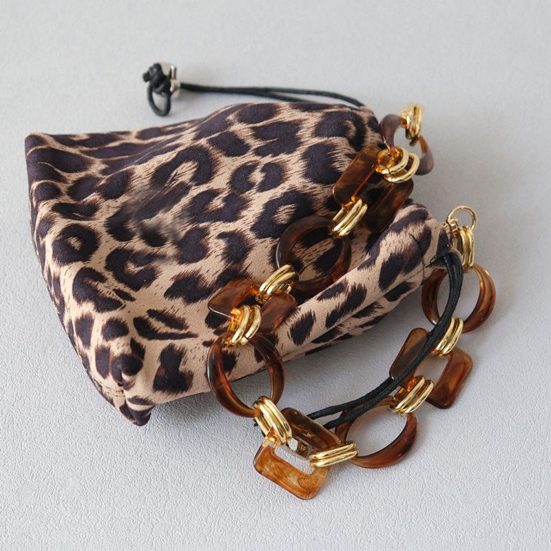 Mode Damen dicken Schultergurt Tasche Zubehör rot gemischt Gold Harz Acryl Handykette_voghion.com