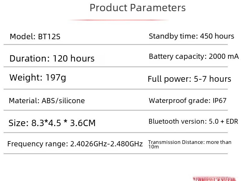 BT12S Motorcycle Helmet Bluetooth Headset 2000 mA Hard Mark Soft Mark Universal Takeaway Riding Bluetooth Headset_voghion.com