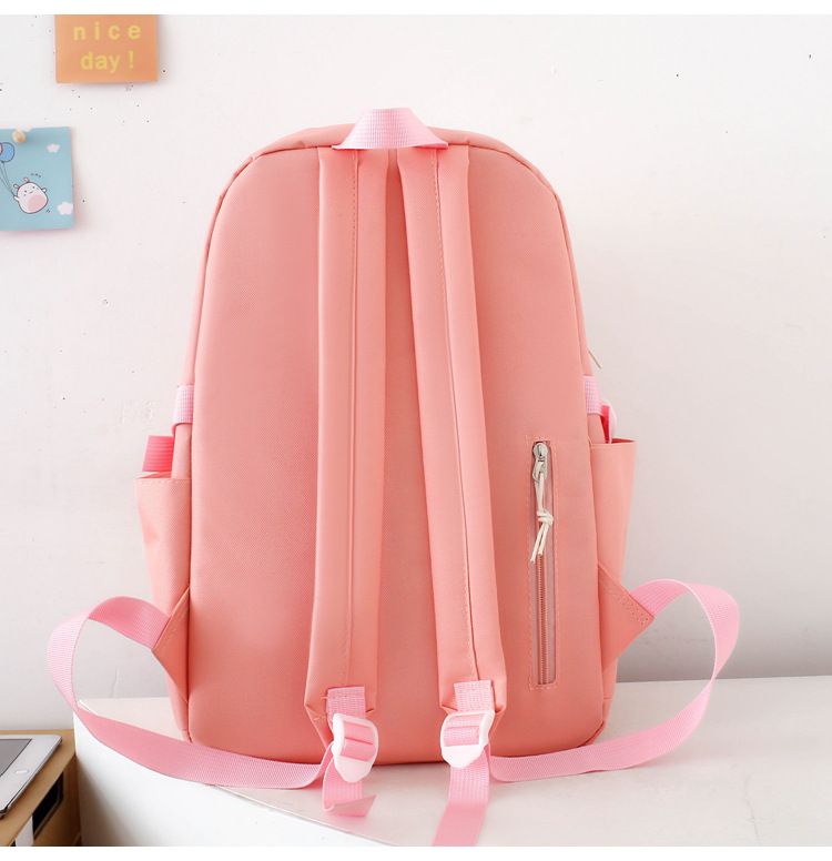 Kinderrucksäcke im neuen Stil, schlichter und modischer Rucksack mit großer Kapazität für Schüler der Mittel- und Oberstufe_voghion.com