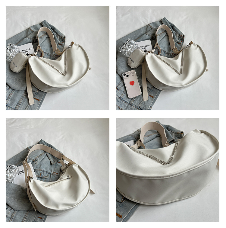 Borsa da donna di grande capacità autunno e inverno versatile 2023 nuova borsa a tracolla monospalla, borsa di stoffa rossa per madre e figlio, borsa per gnocchi di nicchia_voghion.com