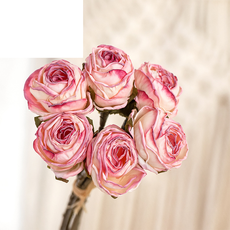 Decorazione per la casa Bordo al forno Note Produttore di rose Fiori artificiali Matrimonio transfrontaliero Fiori artificiali all'ingrosso Stile INS MW66786_voghion.com