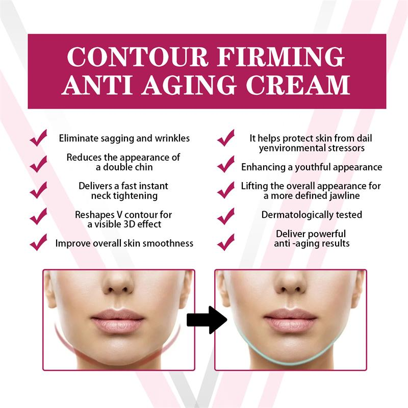 V-Shape Face Slimming Cream Remove Double Chin Firming Lifting Face Line Fat Burning Anti Aging Beauty Massage Care Products_voghion.com
