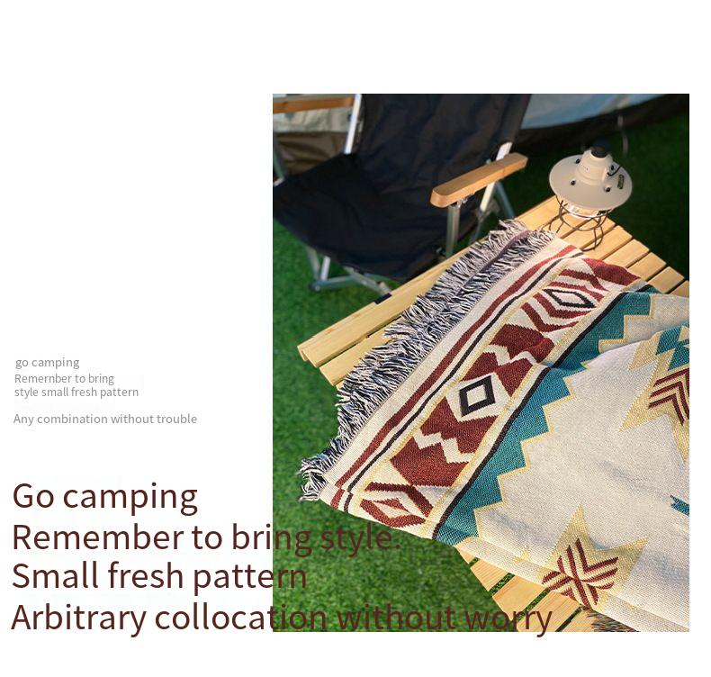 Stuoia da picnic per esterni Tappetino da pavimento Sucre tenda da campeggio coperta da picnic etnico retrò da campeggio coperta da pranzo_voghion.com