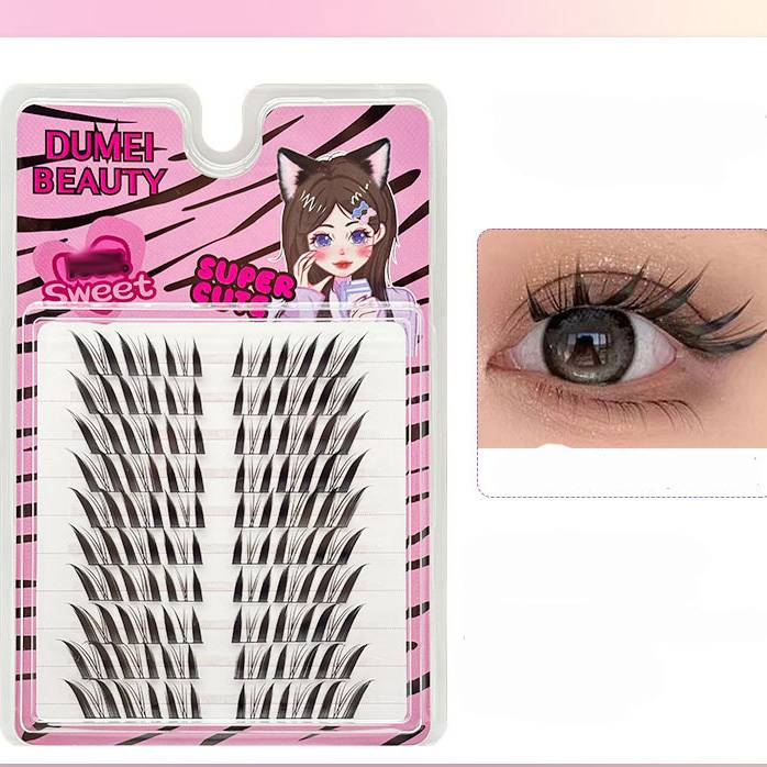 Eyelashes Set Fox False Eyelashes Segmented Natural Simulation Single Cluster Oblique Flying Nine Tailed Fox Eyelashes_voghion.com