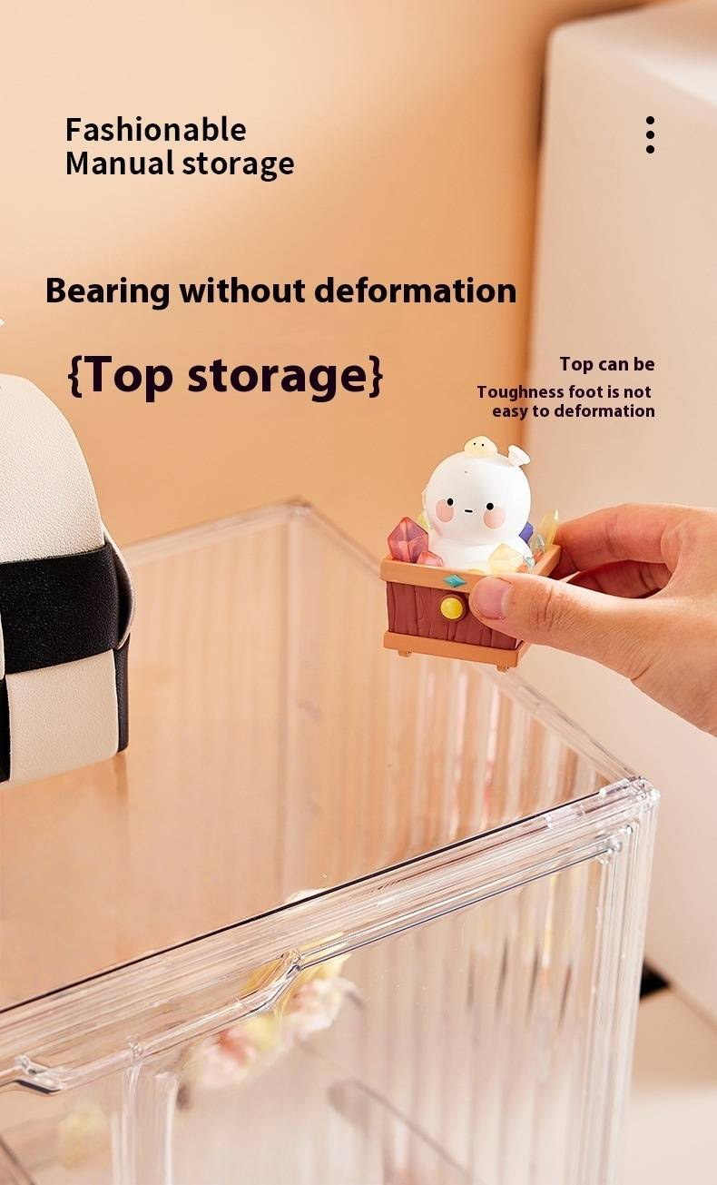 Stackable Acrylic Display Case For Blind Box Toys - POP MART Collector's Shelf With Magnetic Closure_voghion.com