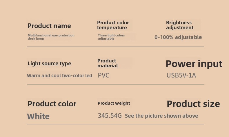 Lampada da scrivania a LED regolabile con controllo touch – Lampada da studio pieghevole per la cura degli occhi (3 modalità colore, ricaricabile tramite USB, rotazione a 360°, certificata CE)_voghion.com