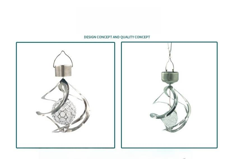 Lanterna solare a LED in acciaio inox con sfera cava in acrilico - Luce decorativa da giardino impermeabile per esterni, patio, cortile e paesaggio_voghion.com