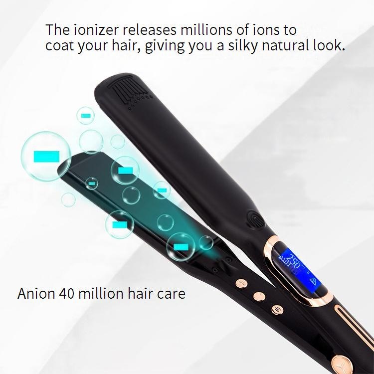 Piastra e styler per capelli professionale agli ioni - Piastre rivestite in ceramica, 15 impostazioni di calore, qualità da salone per capelli lisci e voluminosi_voghion.com
