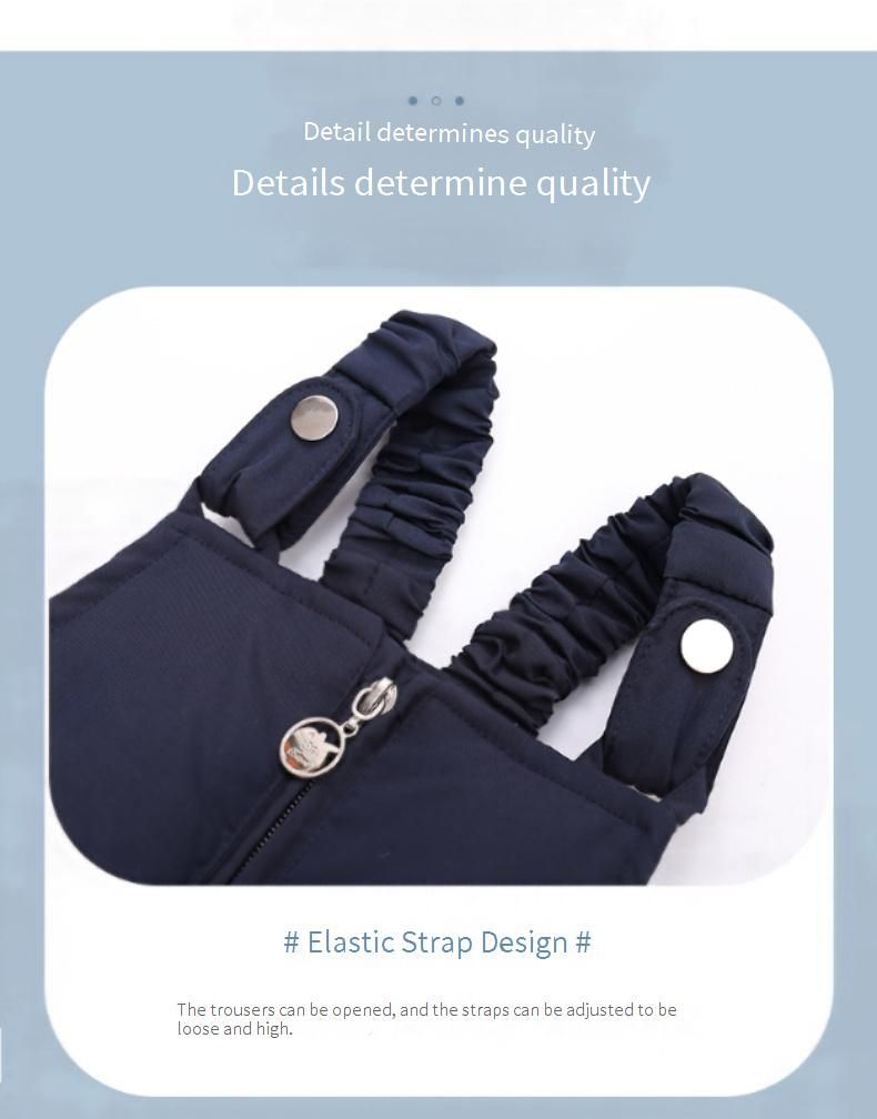 Stylish Baby Down Jacket Set – Hooded Coat & Snap-Crotch Pants (80-100cm, 4 Colors, 55% White Duck Down, Korean Trendy)_voghion.com