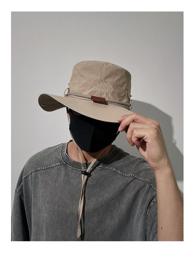 Nieuw binnen Outdoor ademend snel drogend vissershoed voor mannen en vrouwen bergbeklimmen zonbescherming vissen Western cowboyhoed_voghion.com