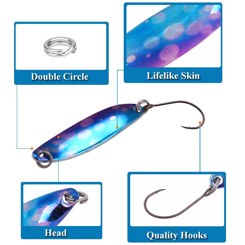 Makou Sequin Fish Bait Luya Bait Sequin Pure Copper Color Willow Leaf Sequin 4 Cm 3.5 G Cocked Mouth Bait_voghion.com