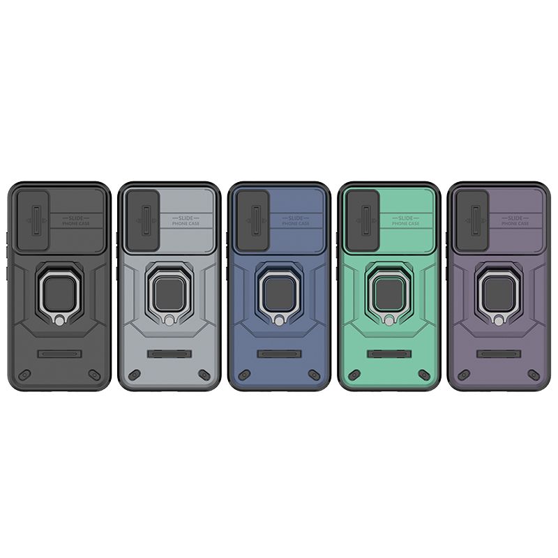 Für iPhone 13 14 15 Pro Max Plus Business Man Schiebekamera Schützen Sie den Ringhalter Standtelefonkastenabdeckung_voghion.com