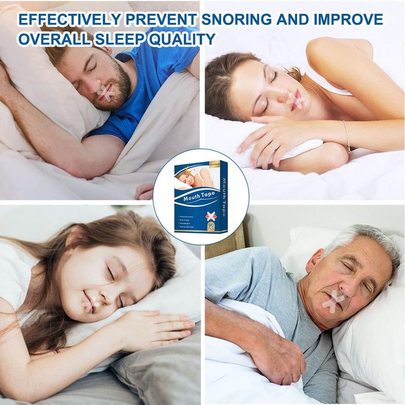 Il nastro orale antirussamento aiuta a dormire, prevenire il russare, respirare a bocca aperta e smettere di russare._voghion.com