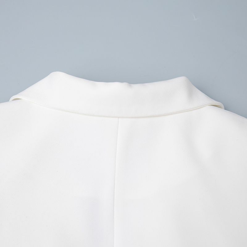 Giacca blazer da pendolare slim fit, con scollo a V, vestibilità attillata, primavera 2025, di alta qualità, antirughe, per donna_voghion.com