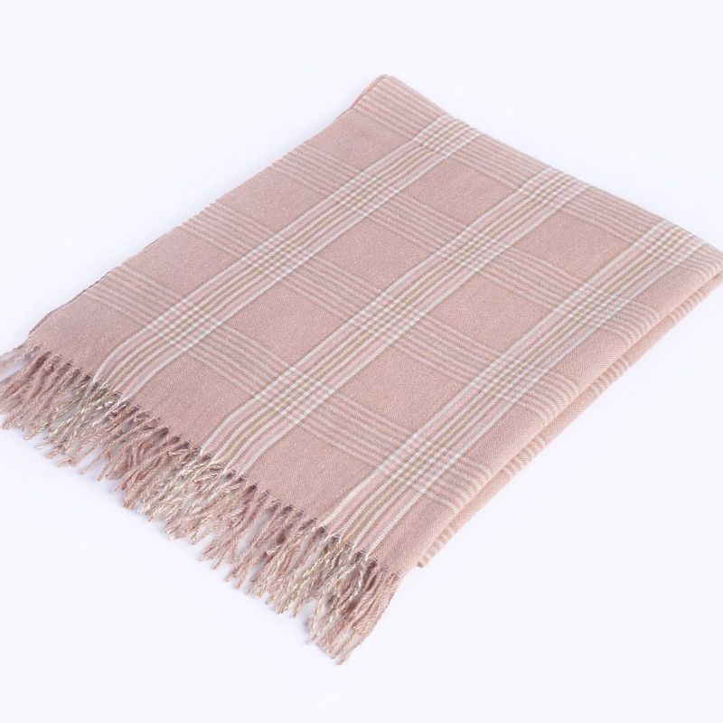 Autumn winter new plaid scarf, female celebrity Yang Mi, fashionable and versatile imitations cashmere scarf shawl with_voghion.com