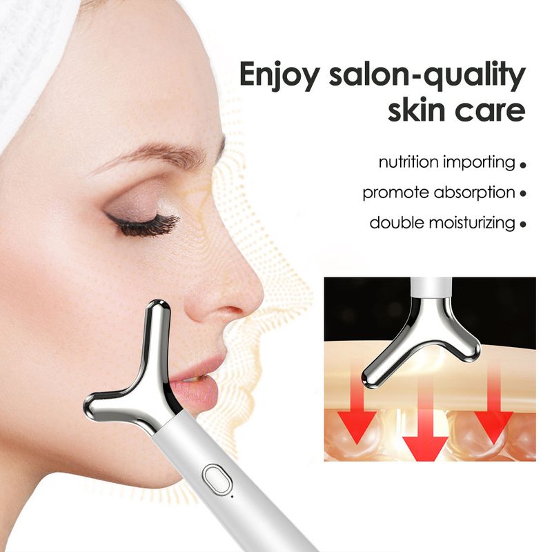 New, facial lifting, neck slimming, vibration massage, V-face beauty instrument, household electric face slimming_voghion.com