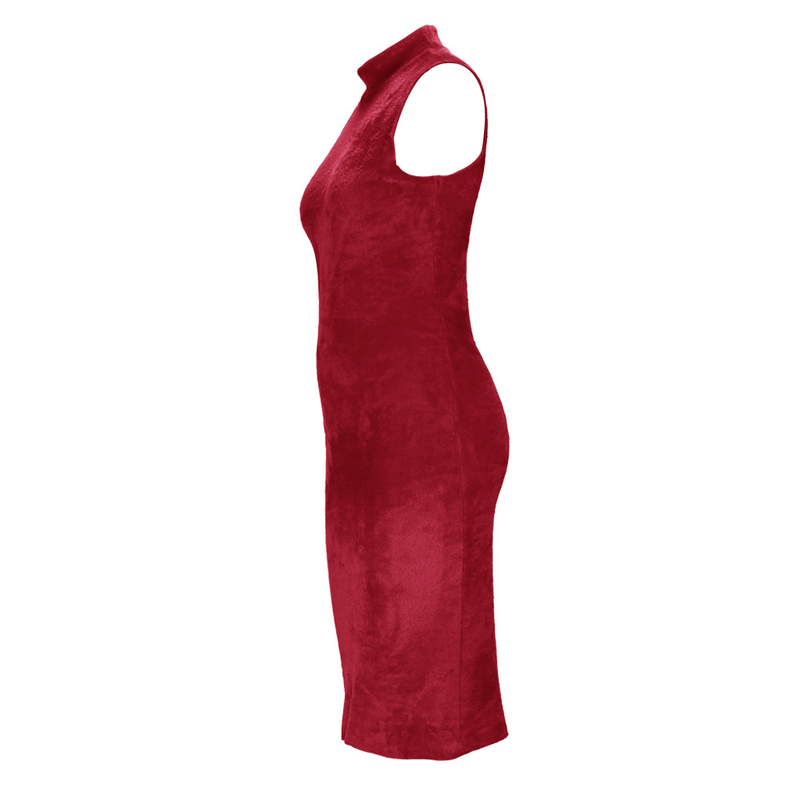 Women's clothing temperament dress and coat two-piece fashion loose long cardigan velvet suit_voghion.com