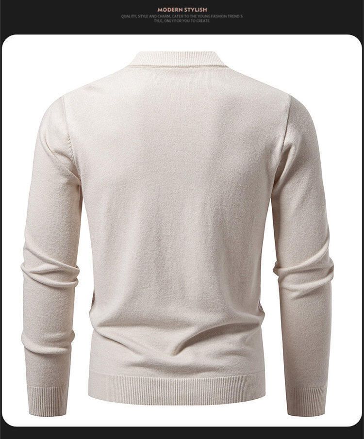 Men's Clothing Men's Oversized V-Neck Cardigan Sweater – Trendy & Comfortable Open-Front Knit For Fall & Winter (16 Colors, Sizes M-5XL)_voghion.com