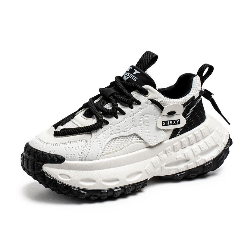 European Station Niche Herren-Frühlingsschuhe, lässig, sportlich, vielseitig, mit dicker Sohle, für Studenten, mit Höhenverstärkung_voghion.com