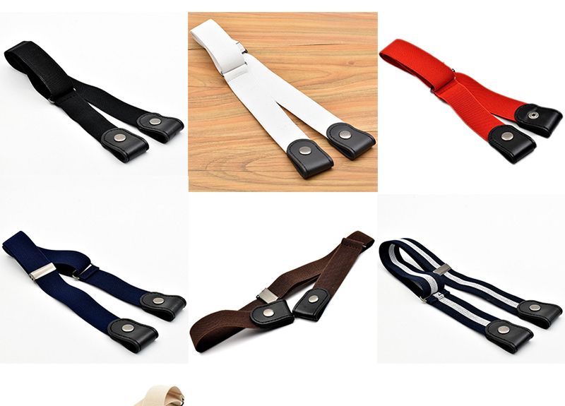 Cintura elastica elasticizzata senza fibbia per donne/uomini, senza fibbia per pantaloni jeans, abiti, senza problemi_voghion.com