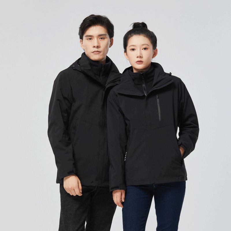 Outdoor Jacket Unisex Three-in-One Detachable Two-Piece Set Autumn Winter Warm Custom Printed_voghion.com