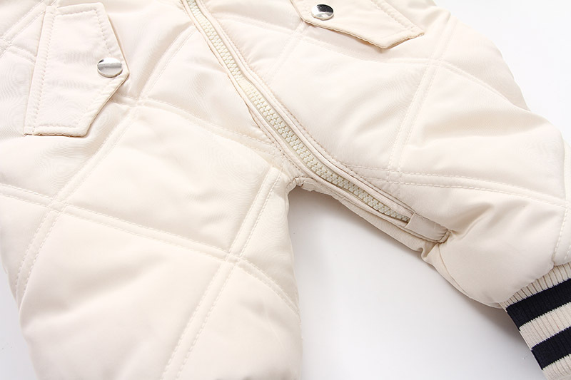 Babytøj sport baseball langærmet vinter børns tyk varm baby onesie_voghion.com