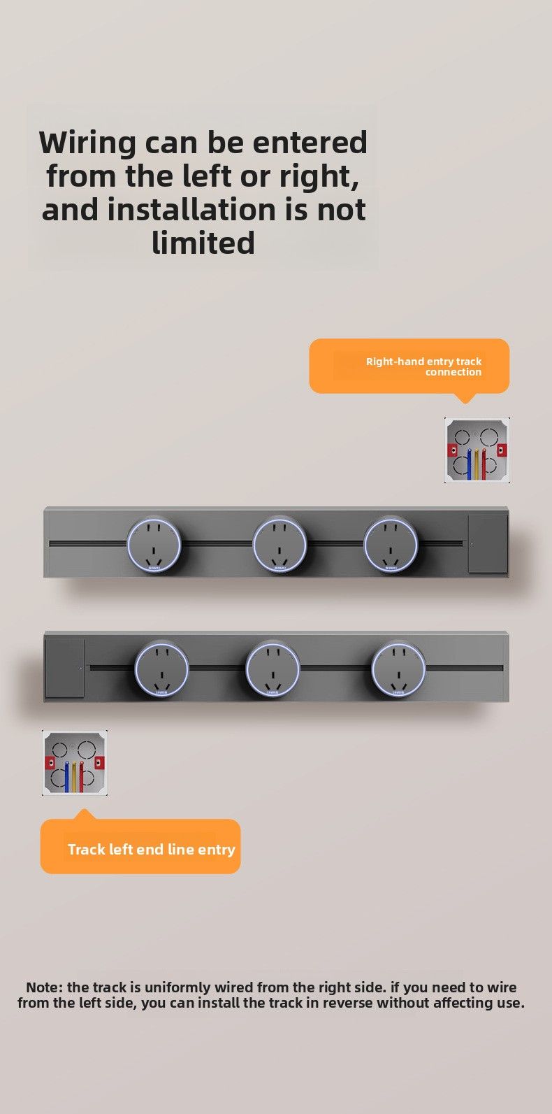 International Electrician Track Socket With Switch, Movable Sliding Rail, Surface-Mounted Power Strip For Kitchen Island_voghion.com