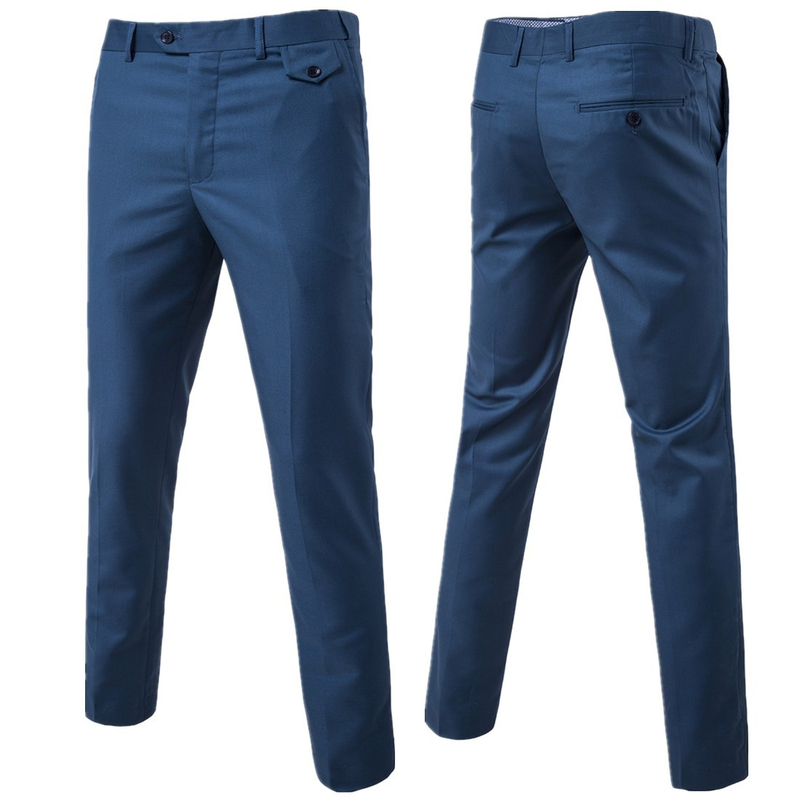 Fashion Quality Men's New Solid Color Trendy Versatile Casual Trousers Business Trousers 9 Colors 9 Sizes Trousers_voghion.com