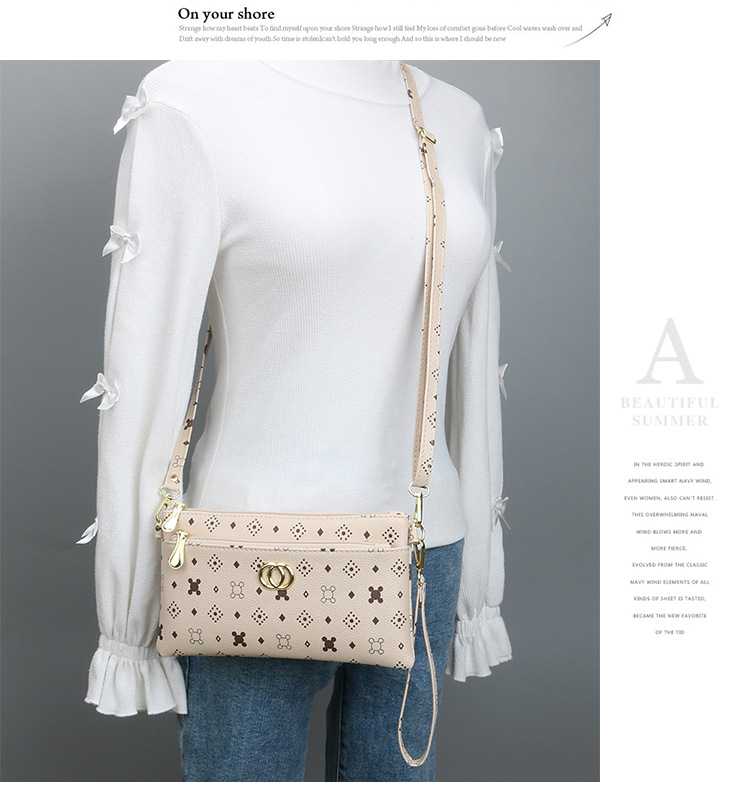 Nuova borsa a tracolla da donna floreale Borsa a tracolla da donna semplice in stile coreano moda semplice pochette per cellulare borsa portamonete_voghion.com