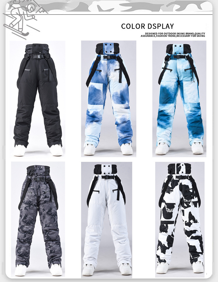 Nieuwe stijl unisex grote maat warme snowboard- en skibroek waterdichte en winddichte broek_voghion.com