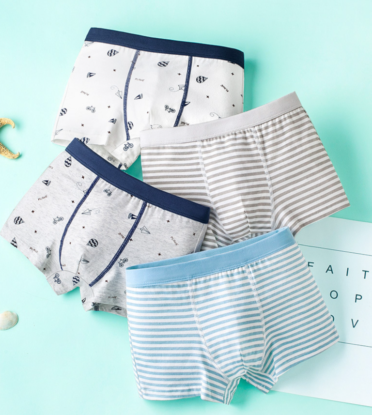 Lenjerie intimă pentru băieți, bumbac pur, tip A, vară subțire, antibacterian, fără fese, bumbac fără oase, pantaloni scurți boxer pentru copii, mărime medie și mare_voghion.com