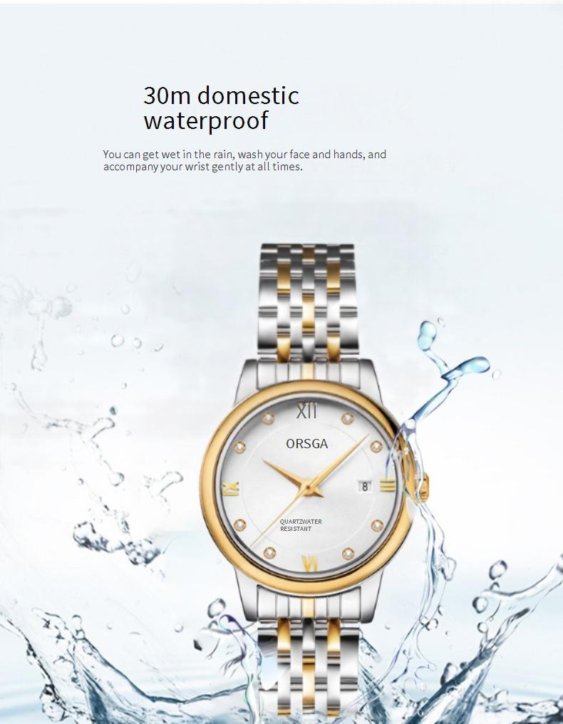 Orologi al quarzo, orologi da coppia di alta gamma, con calendario, orologi da lavoro, in oro e diamanti, per uomo e donna._voghion.com