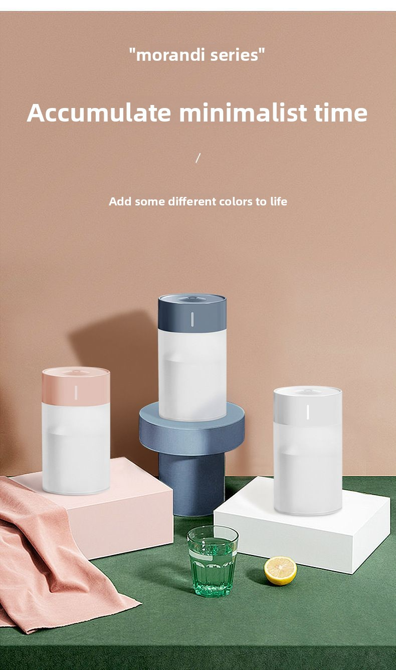 Umidificatore e diffusore di aromi USB - Design compatto da 500 ml, nebulizzazione regolabile, spegnimento automatico, LED a 7 colori, funzionamento silenzioso per casa/ufficio/viaggi_voghion.com