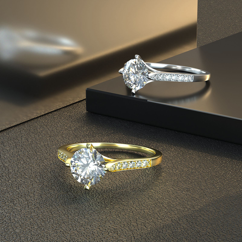Rings Light Luxury D Color Moissanite Ring S925 Silver Real Platinum Electroplating_voghion.com