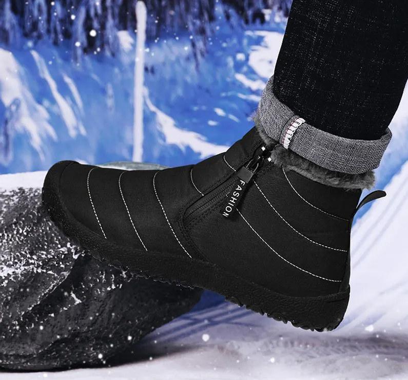 Neu Männer Mit High Top Outdoor Wasserdicht, Anti-rutsch Verschleiß-beständig Herbst Und Winter Frauen Warme Baumwolle Schuhe_voghion.com